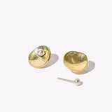 Mulxiply Oyster Convertible Earrings - Brass + Sterling Earrings Mulxiply 