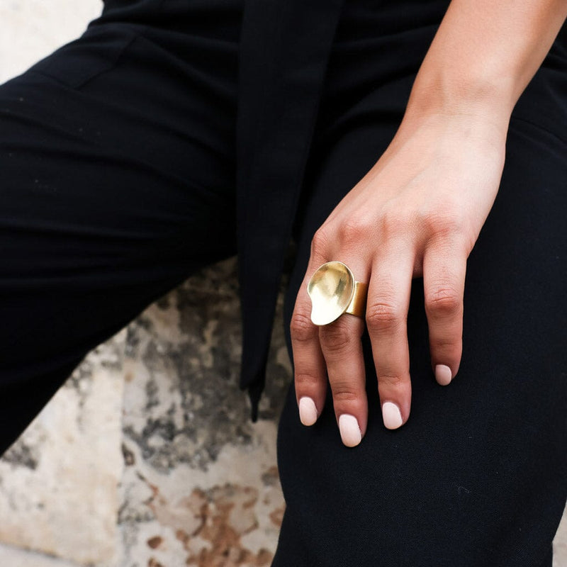 Mulxiply Palette Adjustable Ring - Brass Rings Mulxiply 