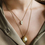 Mulxiply Pebble Necklace - Brass Necklaces Mulxiply 