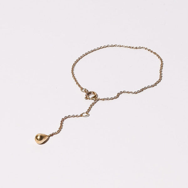 Mulxiply Pod Droplet Chain Bracelet - Brass Bracelets Mulxiply 