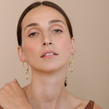 Mulxiply Pool Dangle Earrings - Brass Earrings Mulxiply 