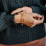 Mulxiply Pool Link Bracelet - Brass Bracelets Mulxiply 