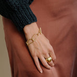 Mulxiply Pool Link Bracelet - Brass Bracelets Mulxiply 