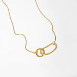 Mulxiply Pool Minimal Necklace - Brass Necklaces Mulxiply 