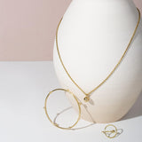 Mulxiply Rain Droplet Necklace - Brass Necklaces Mulxiply 