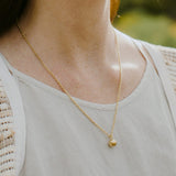 Mulxiply Rain Droplet Necklace - Brass Necklaces Mulxiply 