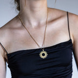 Mulxiply Ray Pendant Necklace - Brass Necklaces Mulxiply 