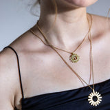 Mulxiply Ray Pendant Necklace - Brass Necklaces Mulxiply 