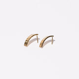 Mulxiply Ridge Arch Stud Earrings - Brass Earrings Mulxiply 