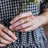 Mulxiply Ridge Band Ring - Brass or Sterling Silver Rings Mulxiply 