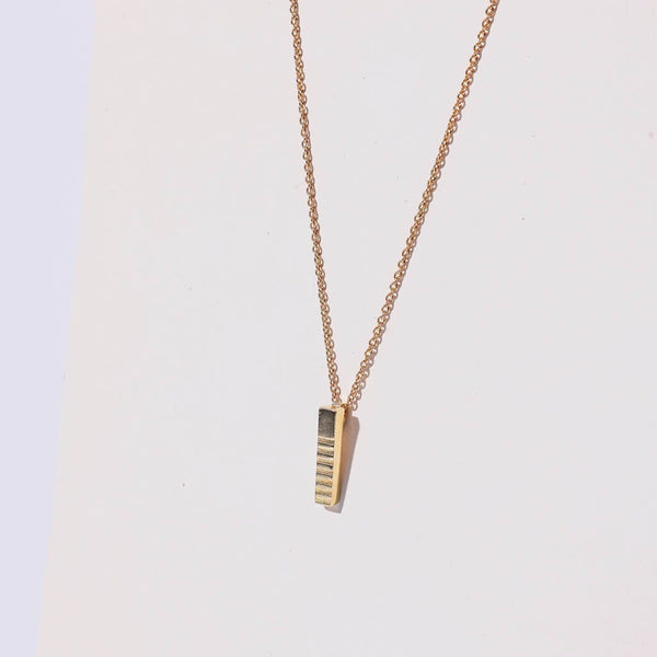 Mulxiply Ridge Charm Necklace - Brass Necklaces Mulxiply 