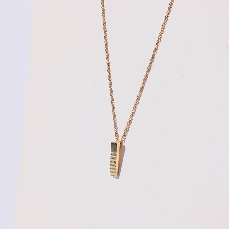 Mulxiply Ridge Charm Necklace - Brass Necklaces Mulxiply 