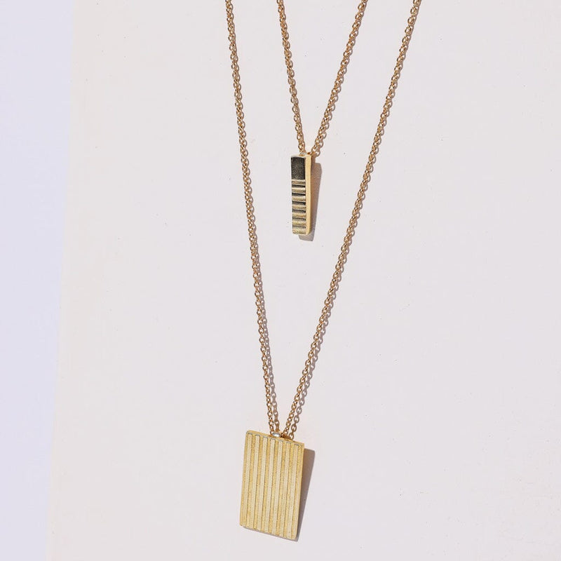 Mulxiply Ridge Locket Necklace - Brass Necklaces Mulxiply 