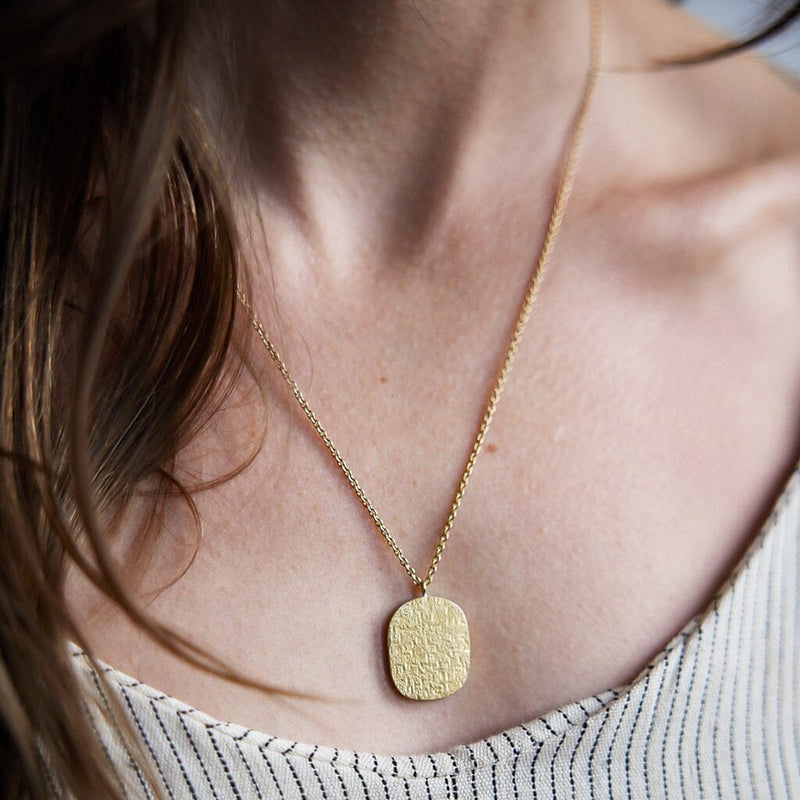 Mulxiply Skipping Stone Necklace - Brass Necklaces Mulxiply 