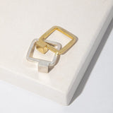 Mulxiply Square Stacking Ring - Brass Rings Mulxiply 