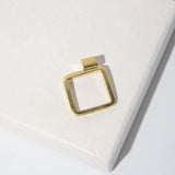 Mulxiply Square Stacking Ring - Brass Rings Mulxiply 