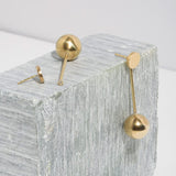 Mulxiply Strength Pendulum Earrings - Brass Earrings Mulxiply 