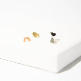 Mulxiply Terrazzo Earrings Set of 4 Studs - Mixed Metals Earrings Mulxiply 