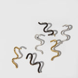 Mulxiply Wavy Stud Earrings - Brass Earrings Mulxiply 