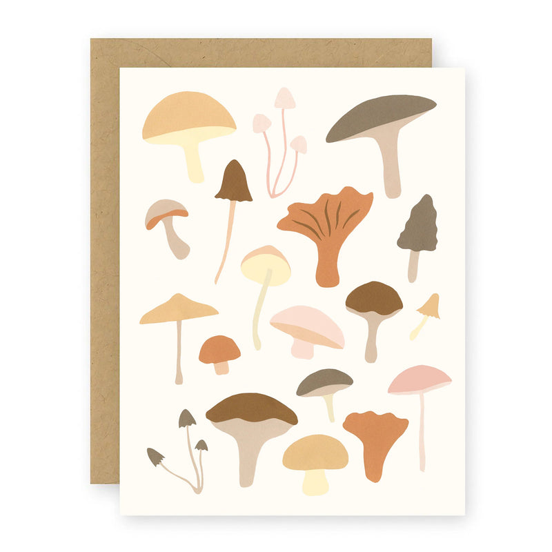 Mushrooms Greeting Card Greeting Card Elana Gabrielle 