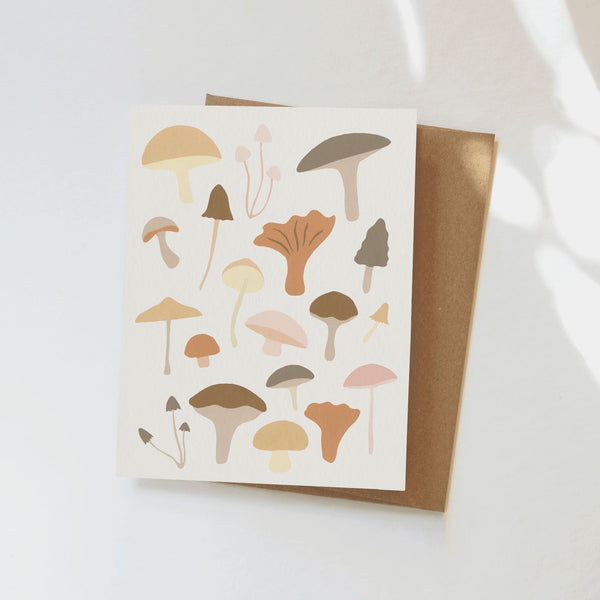 Mushrooms Greeting Card Greeting Card Elana Gabrielle 