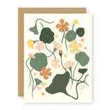 Nasturtium Greeting Card Greeting Card Elana Gabrielle 