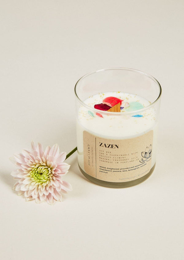 Pressed Flower Candles - Perrier Glass – North Shore Candle