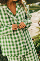 Nightly Long Sleeve Linen Pajama Set