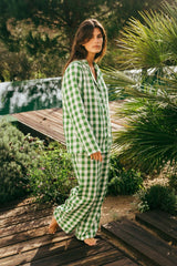 Nightly Long Sleeve Linen Pajama Set