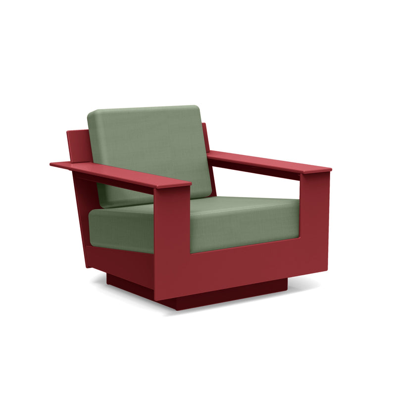 Nisswa Recycled Lounge Swivel Outdoor Lounge Loll Designs Chili Canvas Fern 