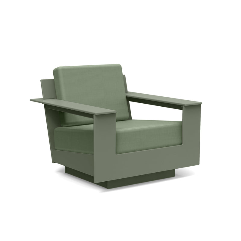 Nisswa Recycled Lounge Swivel Outdoor Lounge Loll Designs Sage Canvas Fern 