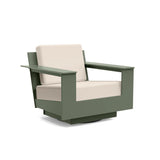 Nisswa Recycled Lounge Swivel Outdoor Lounge Loll Designs Sage Canvas Flax 