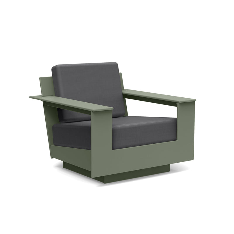 Nisswa Recycled Lounge Swivel Outdoor Lounge Loll Designs Sage Cast Charcoal 