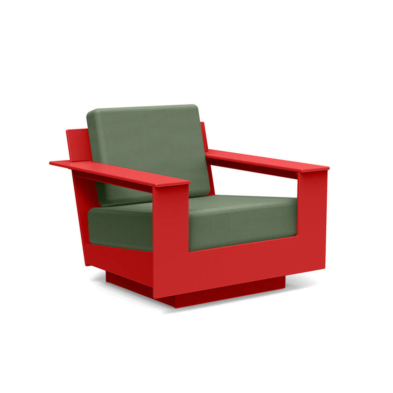 Nisswa Recycled Outdoor Lounge Chair Outdoor Lounge Chairs Loll Designs Apple Red Canvas Fern 