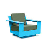 Nisswa Recycled Outdoor Lounge Chair Outdoor Lounge Chairs Loll Designs Bright Sky Blue Canvas Fern 