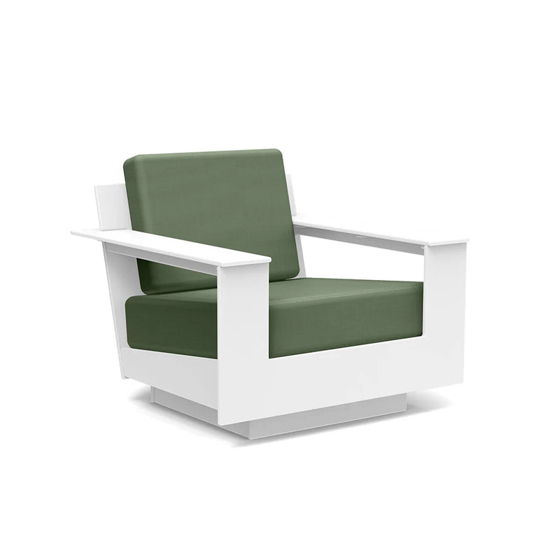 Nisswa Recycled Outdoor Lounge Chair Outdoor Lounge Chairs Loll Designs Cloud White Canvas Fern 