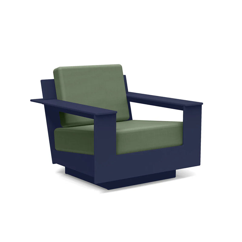 Nisswa Recycled Outdoor Lounge Chair Outdoor Lounge Chairs Loll Designs Navy Blue Canvas Fern 