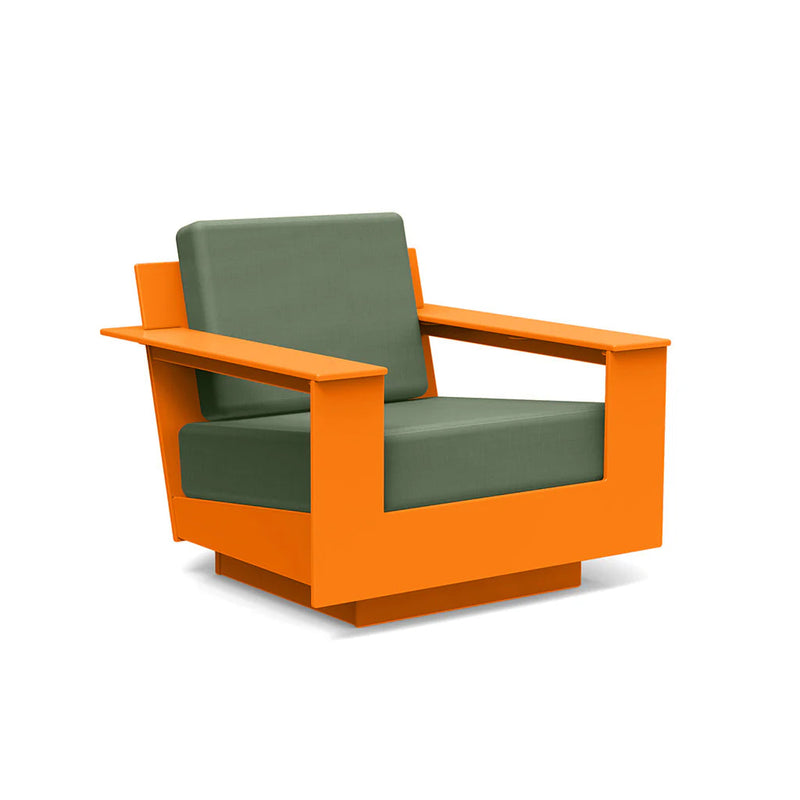 Nisswa Recycled Outdoor Lounge Chair Outdoor Lounge Chairs Loll Designs Sunset Orange Canvas Fern 