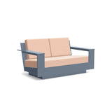 Nisswa Recycled Outdoor Loveseat Outdoor Lounge Loll Designs Ash Blue Cast Petal 