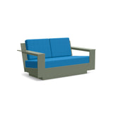 Nisswa Recycled Outdoor Loveseat Outdoor Lounge Loll Designs Sage Canvas Regatta Blue 