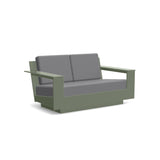 Nisswa Recycled Outdoor Loveseat Outdoor Lounge Loll Designs Sage Cast Charcoal 