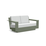 Nisswa Recycled Outdoor Loveseat Outdoor Lounge Loll Designs Sage Cast Silver 