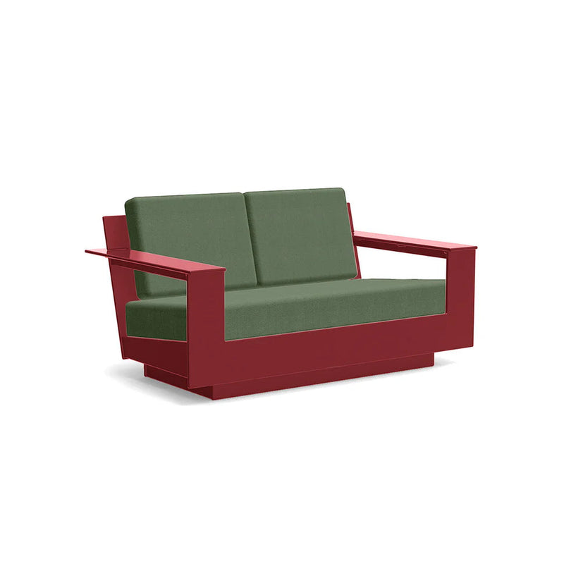 Nisswa Recycled Outdoor Loveseat Outdoor Loveseats Loll Designs Chili Canvas Fern 