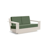 Nisswa Recycled Outdoor Loveseat Outdoor Loveseats Loll Designs Fog Canvas Fern 