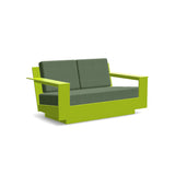 Nisswa Recycled Outdoor Loveseat Outdoor Loveseats Loll Designs Leaf Green Canvas Fern 