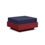 Nisswa Recycled Outdoor Ottoman Outdoor Lounge Loll Designs Chili Canvas Navy 