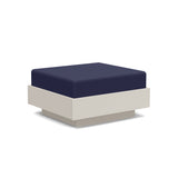 Nisswa Recycled Outdoor Ottoman Outdoor Lounge Loll Designs Fog Canvas Navy 