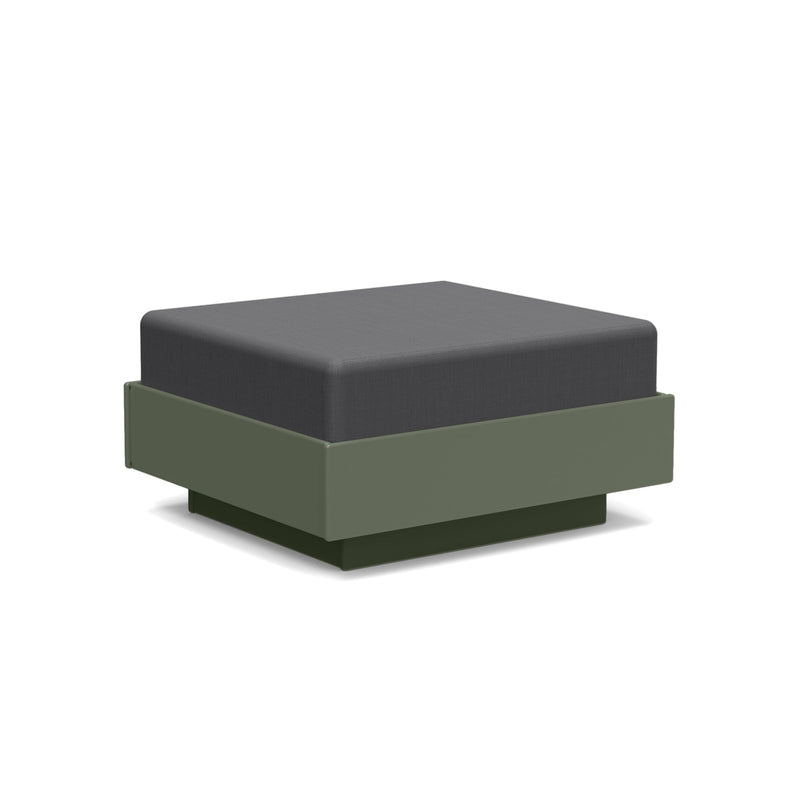 Nisswa Recycled Outdoor Ottoman Outdoor Lounge Loll Designs Sage Cast Charcoal 