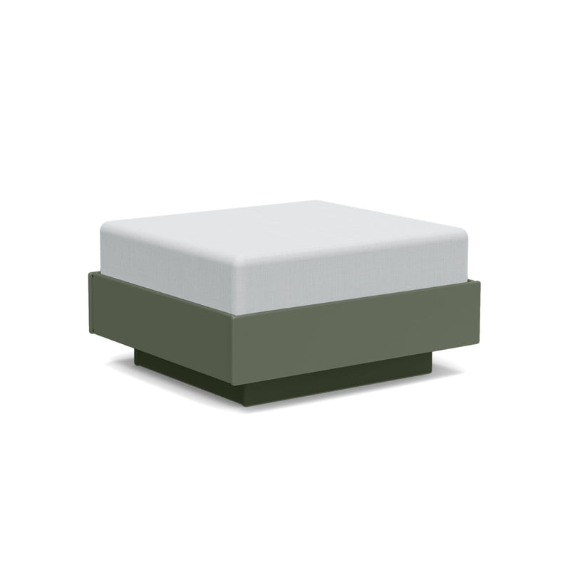 Nisswa Recycled Outdoor Ottoman Outdoor Lounge Loll Designs Sage Cast Silver 