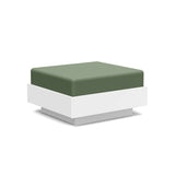 Nisswa Recycled Outdoor Ottoman Outdoor Ottomans Loll Designs Cloud White Canvas Fern 